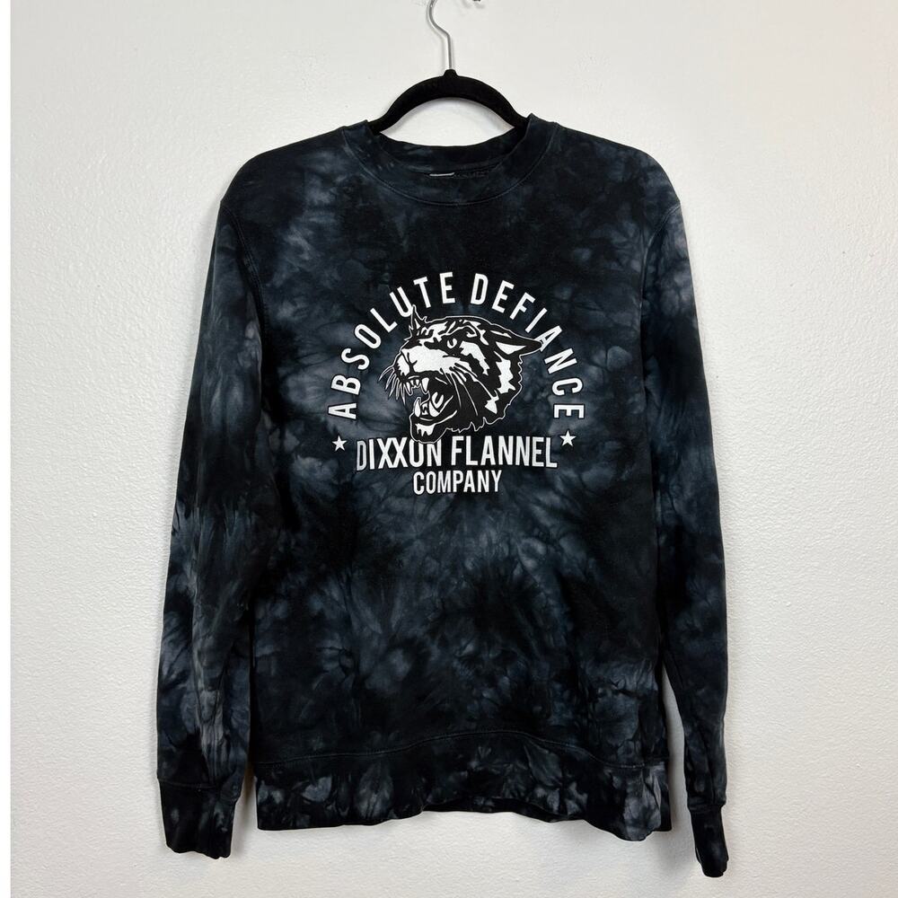 Dixxon Logo Rare Tie Dye Pullover Crewneck Sweater Small